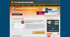 Desktop Screenshot of dhtml-menu-builder.com