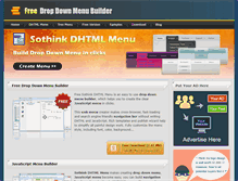 Tablet Screenshot of dhtml-menu-builder.com
